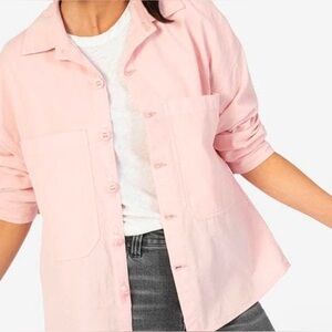 Kut From The Kloth Dusty Pink Womens Cotton Button-Down Shirt Size XS